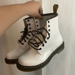 White Doc Martins